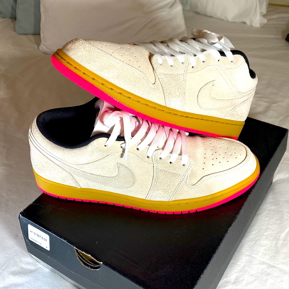 Air Jordan 1 Low Gum Pink Custom M11.5